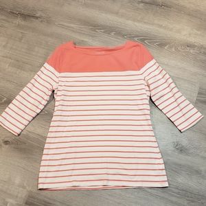Merona Stripe Boatneck Top
